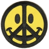 Smiley Face Peace Patch | Embroidered Patches