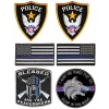 Set Of 6 Police Patches For Halloween Costume | Embroidered Patches