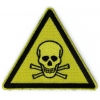 Danger Skull Triangle Yellow Patch