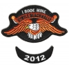 Myrtle Beach 2012 I Rode Mine 2 Piece Bike Week Patch