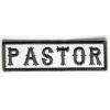 Pastor Patch Black On White