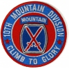 10th Mountain Division Patch Climb To Glory