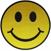 Smiley Patch 10 Inch Large Yellow