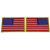 American Flag Patch Set Regular And Reversed Patches