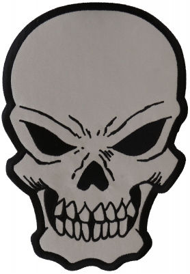 Black and White Skull Patches for Jackets - TheCheapPlace