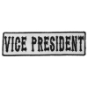 Vice President Patch Black On White