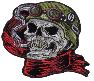 Skeleton Rider on Bike FAFO Patch, Biker Skull Patches by Ivamis