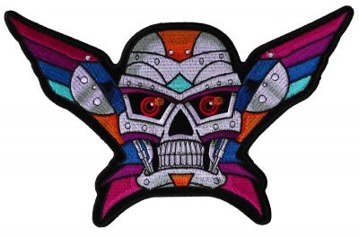 Large Skull Patches for Jackets - Sew or Iron on - Embroidered