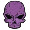 Small Cracked Skull Patch Purple | Embroidered Patches