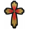 Christian Cross Flower Petal Patch