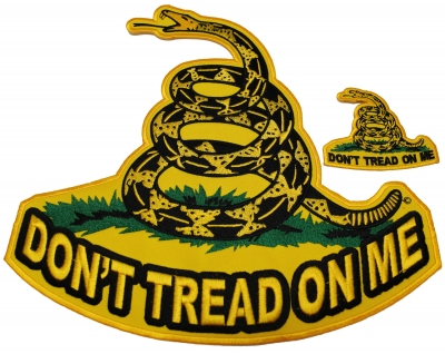 P3267 Green Black Gadsden Flag Don't Tread on Me Patch – Extreme Biker  Leather