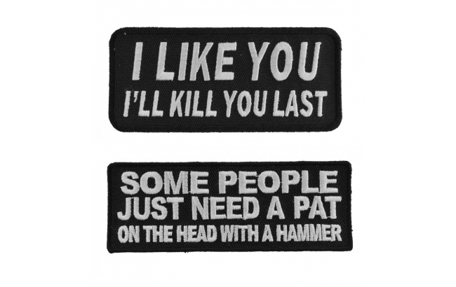 Funny Sarcastic Patches - Sew or Iron on - Embroidered - TheCheapPlace.com