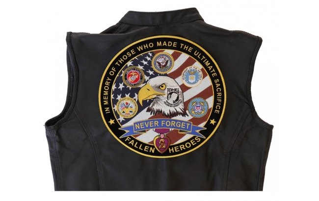 Back Patches For Jackets | Large Embroidered Center Biker Back Patches ...