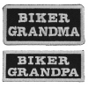 Biker Grandma And Biker Grandpa Patches