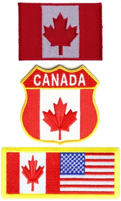 Canadian Patches - Sew or Iron on - Embroidered - TheCheapPlace