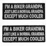 Funny Biker Grandma And GrandPa Cool Patch