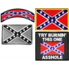 Southern Heritage Set Of 4 Rebel Flag Patches | Embroidered Patches