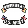 Vietnam Era Vet US Army 2 Piece Large Back Patch Set | US Military Vietnam Veteran Patches