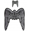 Black And White Angel Wings Small And Large Patch Set