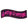 Lady Rider Banner With Rose Patch | Embroidered Biker Patches