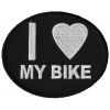 I Love My Bike Patch For Bikers | Embroidered Biker Patches