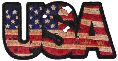 U.S.A. Embroidered Patch — Iron On