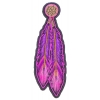 Pink Purple Feathers Patch | Embroidered Patches