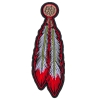 Red White Feathers Patch | Embroidered Patches