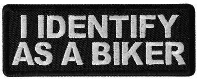 BIKER PATCH FUNNY Patch NO AIRBAGS WE DIE LIKE MEN! - 4x1.5 inch