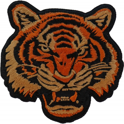 Small Orange Baron Tiger Iron on Patch