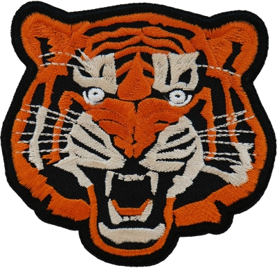 Large Iron on Patches for Jackets Large Blue Tiger Patch 