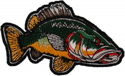 Nature's Bounty Beautiful Custom Fish Portraits[ Striped Bass Fish ]  Embroidered Iron On/Sew patch [5.8 x 5 ]Made in USA]