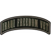 Iraqi Freedom Vet Rocker Large | US Military Veteran Patches