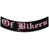 Of Bikers Large Lower Rocker Vest Back Patch | Embroidered Patches