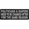 Politicians And Diapers Patch | Embroidered Patches