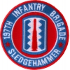 197th Infantry Brigade Patch Sledgehammer