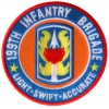 199th Infantry Brigade Patch Light Swift Accurate