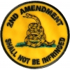 2nd Amendment Shall Not Be Infringed Round Patch