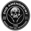 2nd Amendment Skull 1789 Large Patch | US Military Veteran Patches