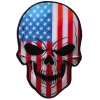 American Flag Skull Large Back Patch