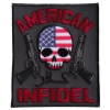 American Infidel Patch With Skull | US Military Veteran Patches