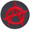 Anarchy Red Round Patch | Embroidered Patches