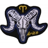 Aries Skull Zodiac Sign Patch