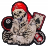 Biker Dude Ace Of Spades, 8 Ball, Dice And Fun Small Patch | Skull Patches