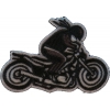 Biker Wheeley Iron on Patch