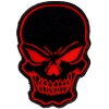 Black and Red Skull Patch