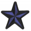 Blue Black Star Patch | Embroidered Patches