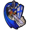 Blue Cape Knight Patch