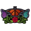 Butterflies and Flower Large Ladies Back Patch