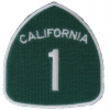 California Route 1 Patch | Embroidered Biker Patches